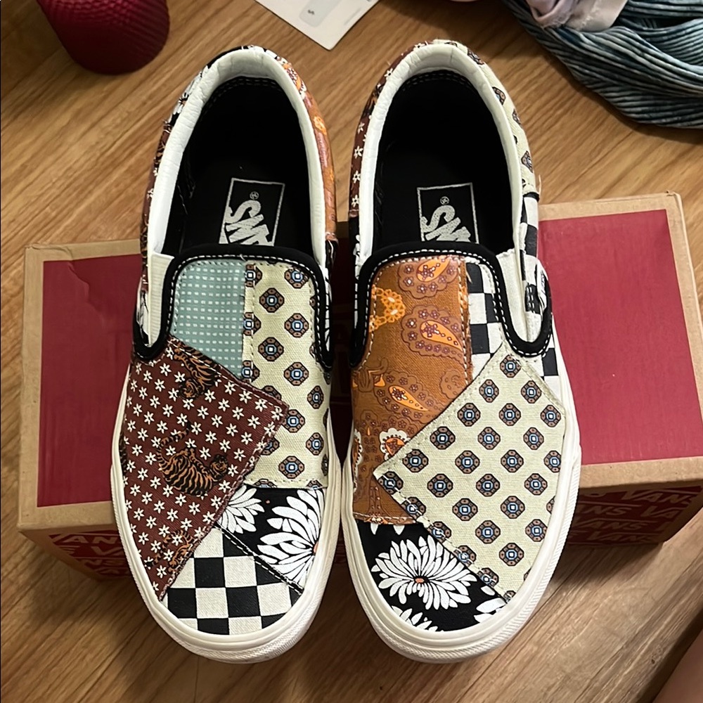 Vans Multicolor Patchwork Slip-Ons